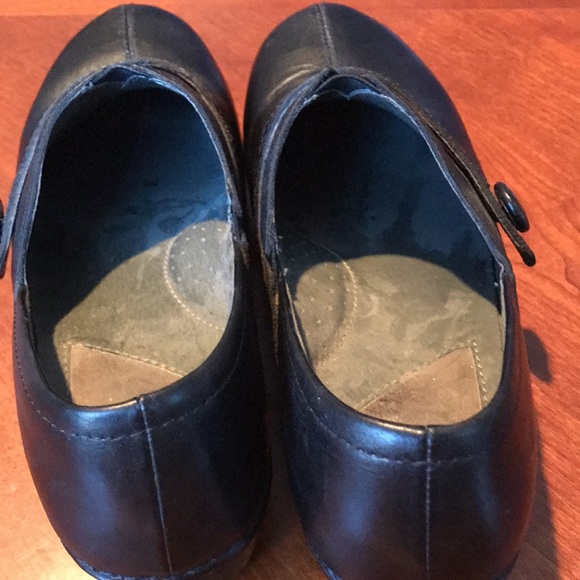 Dansko black leather clogs shoes size 38 - Picture 7 of 15